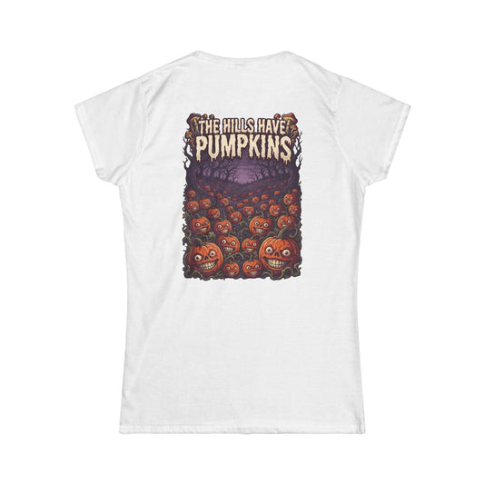 Color: White | The Hills Have Pumpkins Women's Tee