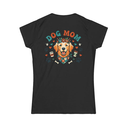 Color: Black | Dog Mom Women's Tee