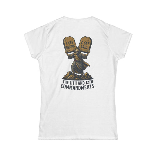Color: White | 11th and 12th Commandment Women's Tee