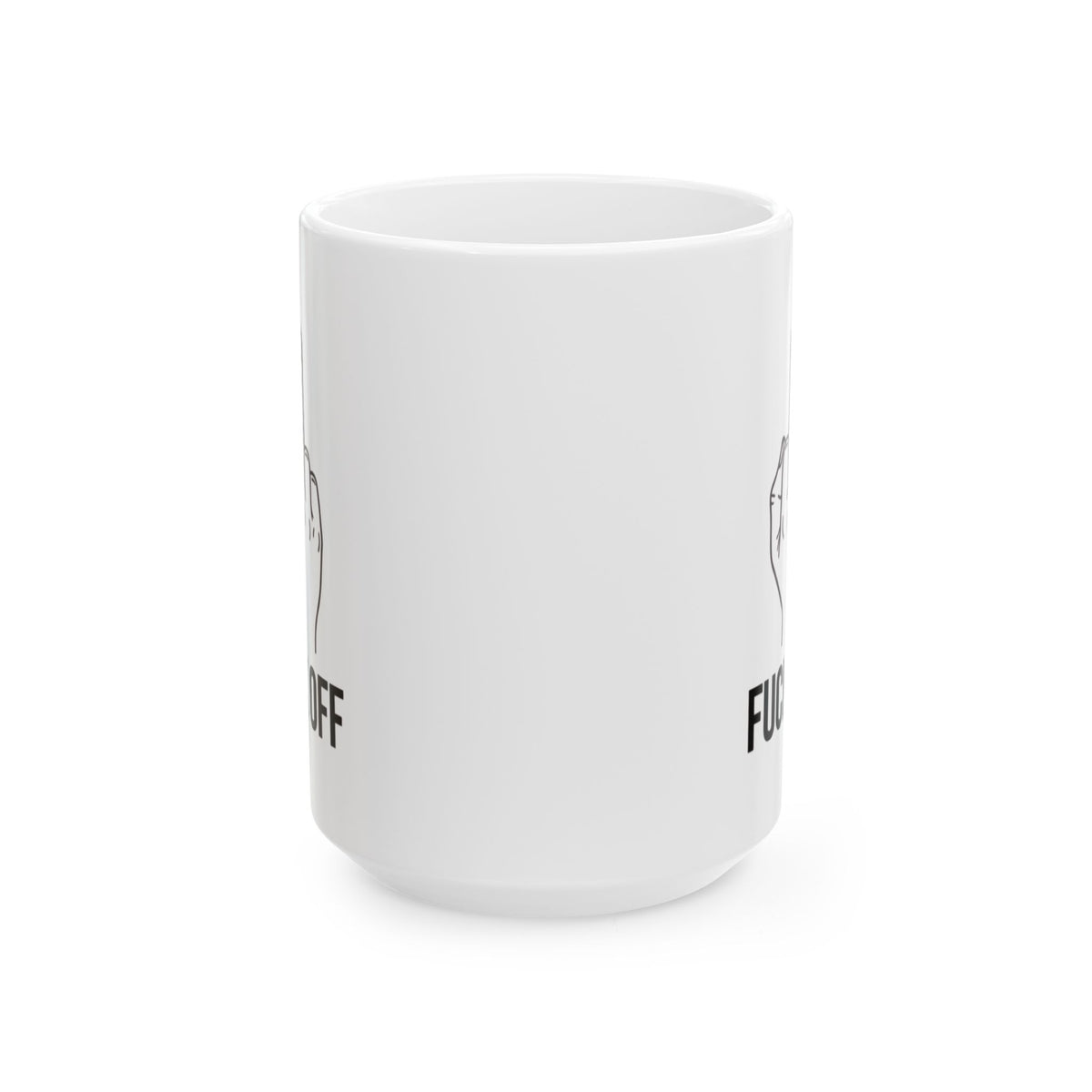 "F@#% OFF" White Ceramic Mug