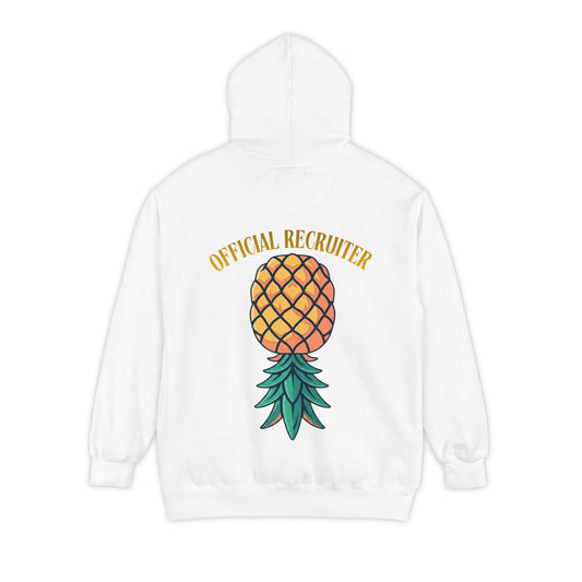 Color: White | Official Recruiter Garment-Dyed Hoodie