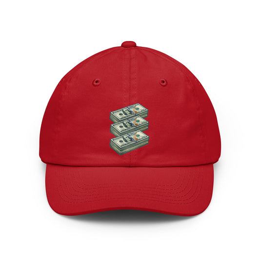 Color: Red | 100 Bucks Dad Hat