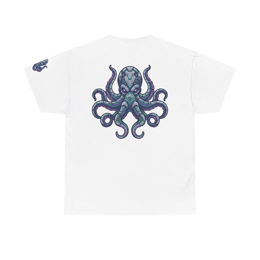Color: White | Cyber Octopus Premium Graphic Tee