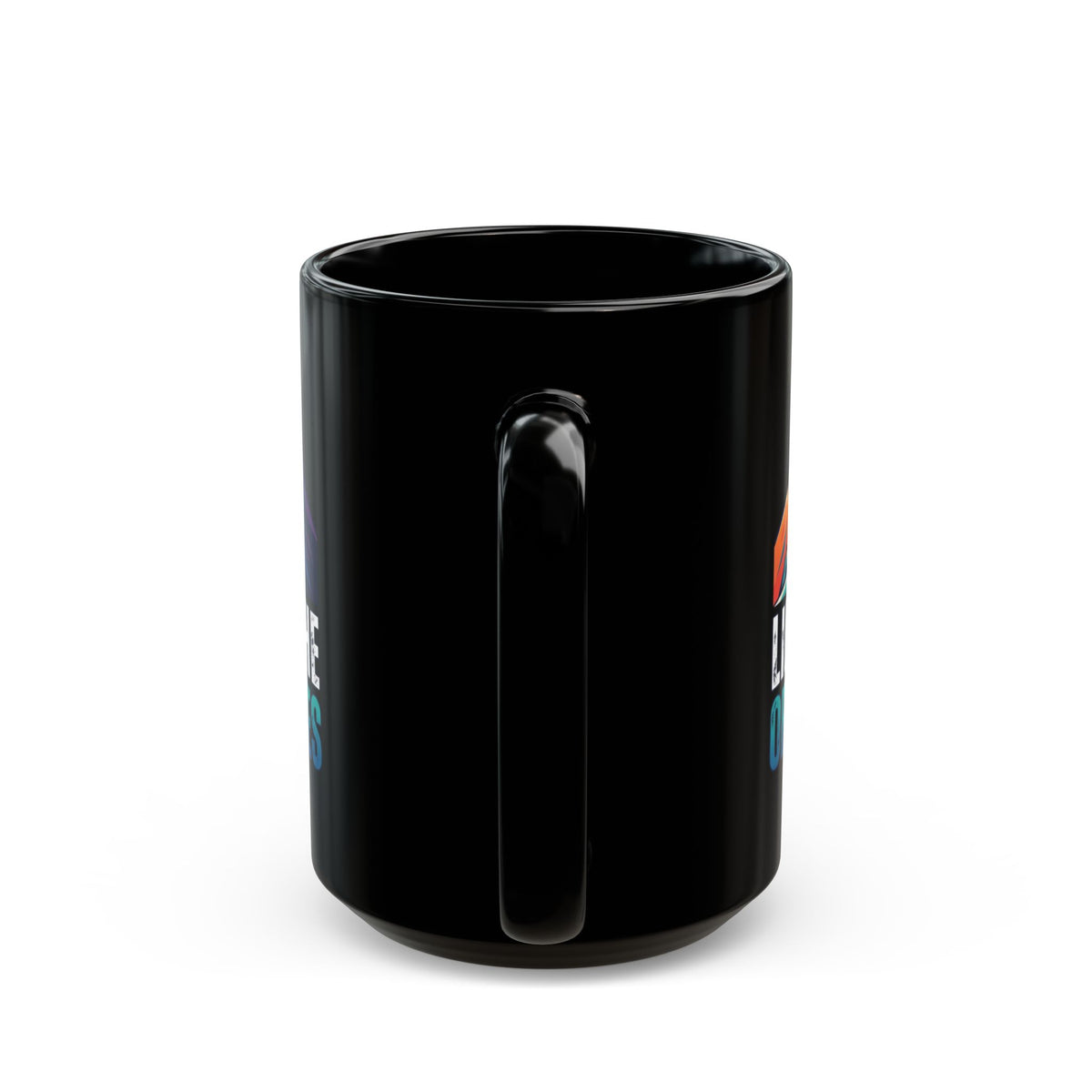 "Life Is The Obstacles" Black Ceramic Mug