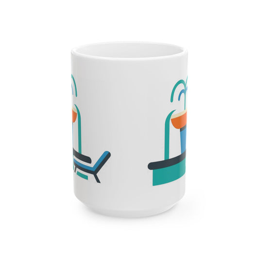 "July Member" White Ceramic Mug — Graphic
