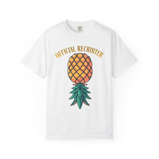 Color: White | Official Recruiter Unisex Garment-Dyed Tee