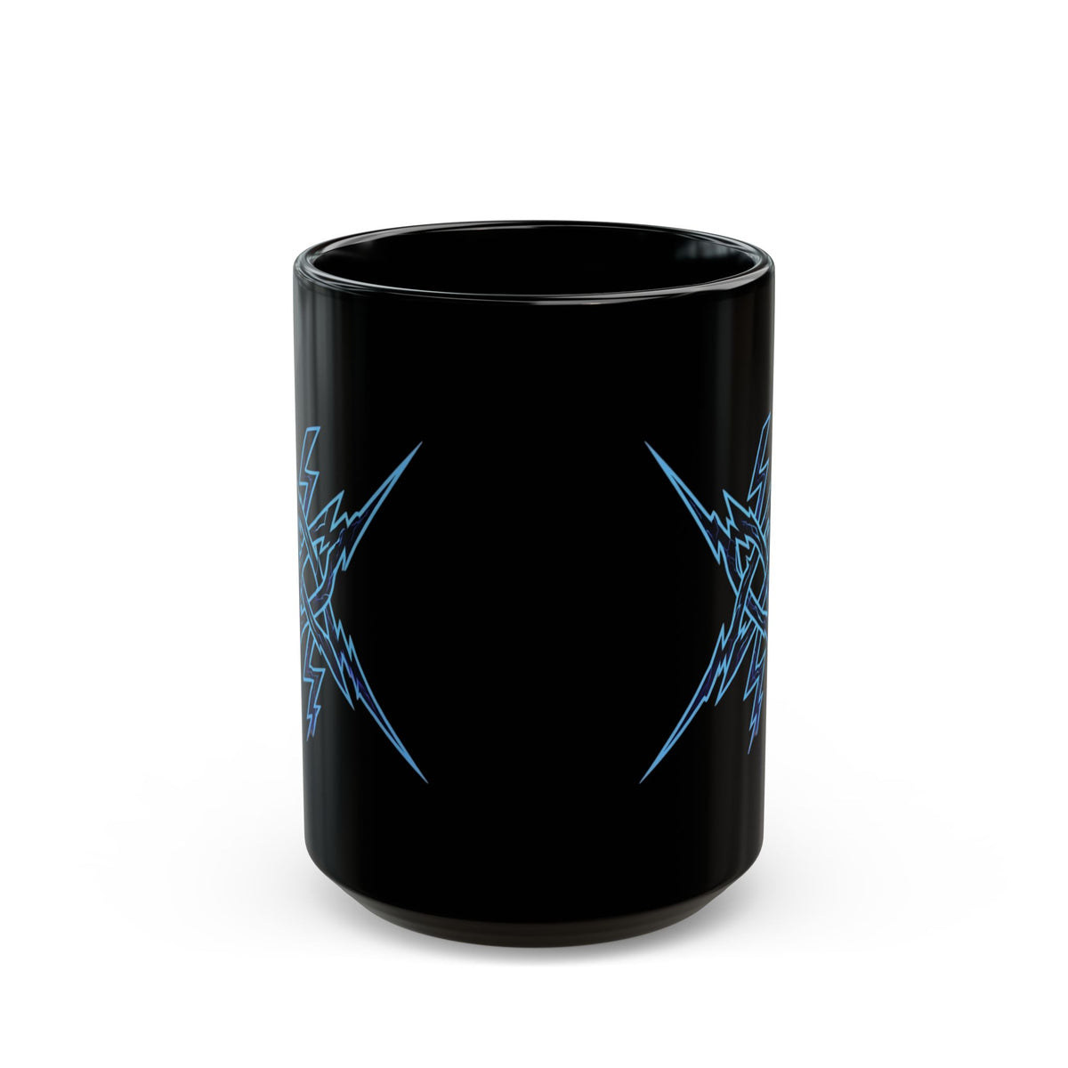 "Triple Goddess Tempest" Black Ceramic Mug — Graphic