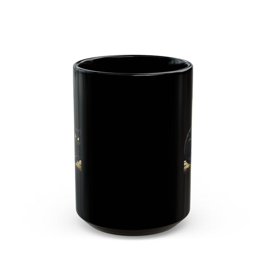 "Unholy and Unbothered" Black Ceramic Mug