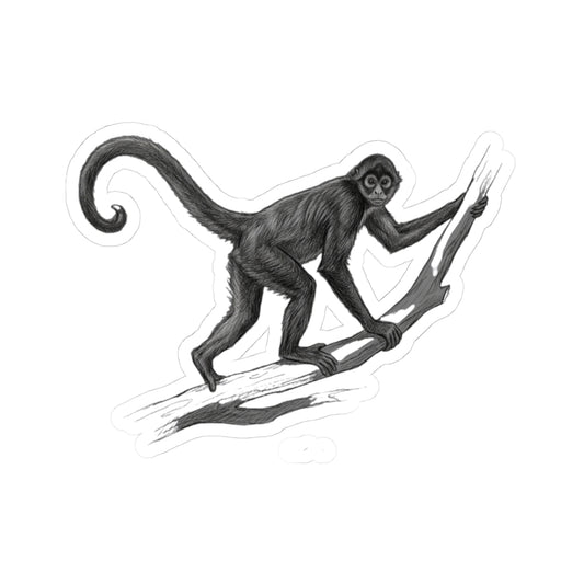 "Pencil Sketch Art Spider Monkey" Sticker — Main