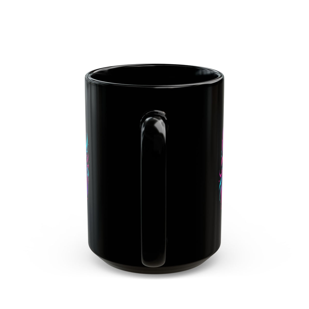"Cock Teaser" Black Ceramic Mug — Graphic