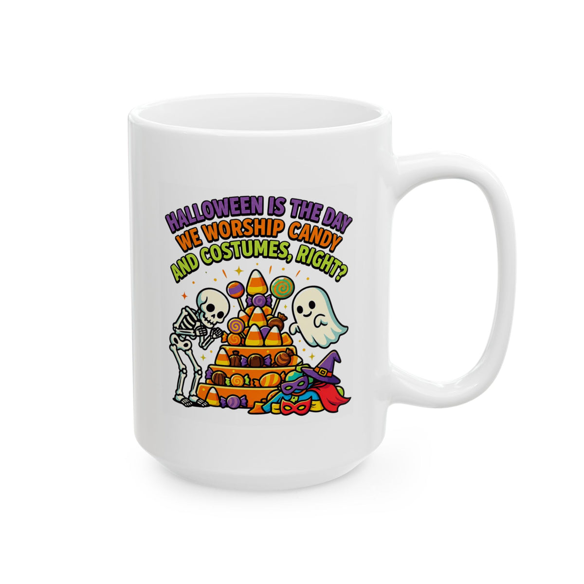 "Worship Candy" White Ceramic Mug