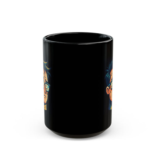 "Responsible Adult Costume" Black Ceramic Mug — Graphic