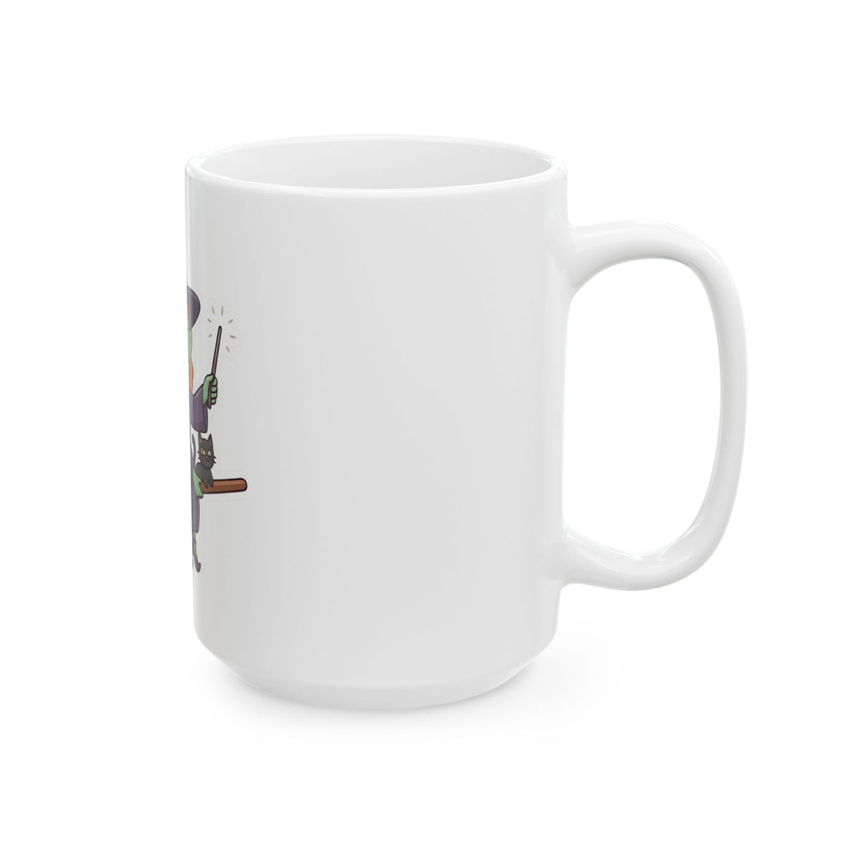 "Witch" White Ceramic Mug