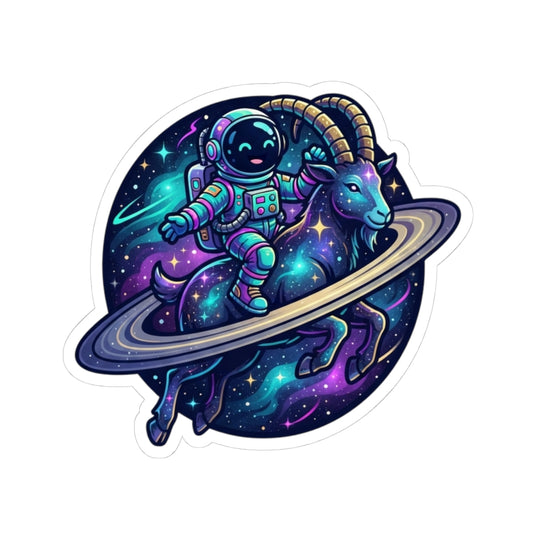 "Space Explorer Capricorn" Sticker — Main
