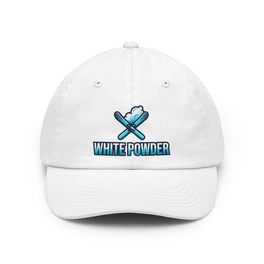 Color: White | Ski Drug of Choice Dad Hat — Graphic