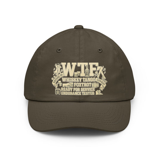 Color: Olive | WTF Nature of Combat | Dad Hat — AttitudeShirts