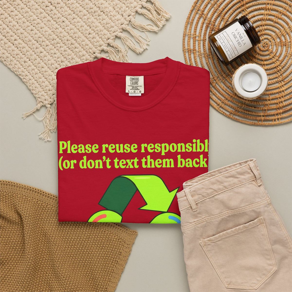 Don't Text Them Back Unisex Garment-Dyed Tee