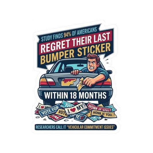 "Bumper Sticker Regret" Sticker — Main