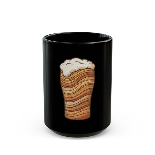 "Shifting Sandstone Beer Co." Black Ceramic Mug — Graphic