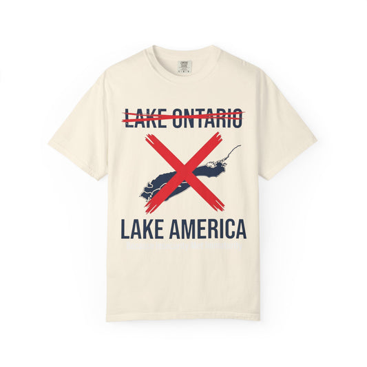 Color: Ivory | Lake America Unisex Garment-Dyed Tee