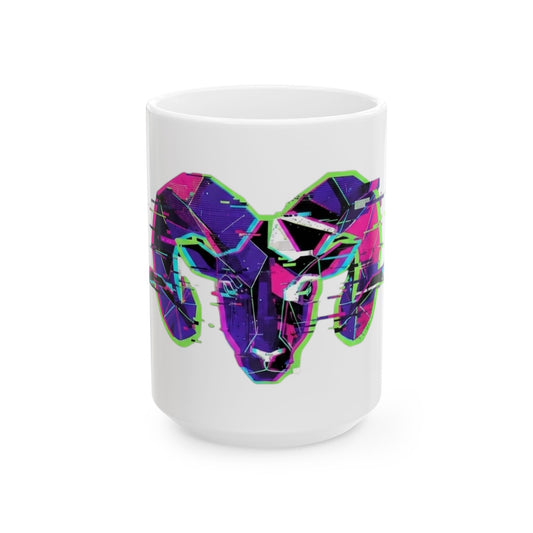 "Aries" White Ceramic Mug — Graphic