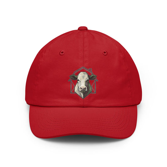 Color: Red | Barnyard Cow Dad Hat