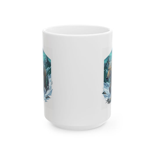 "Alioat (Siberian Folklore)" White Ceramic Mug