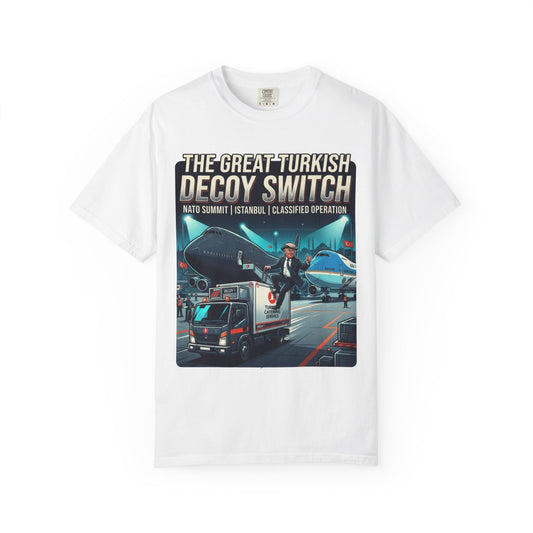 Color: White | Decoy Switch Unisex Garment-Dyed Tee