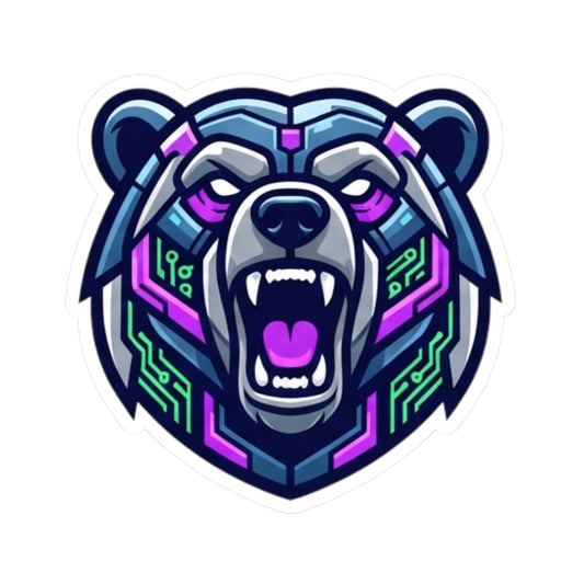 "Cyber Bear" Sticker
