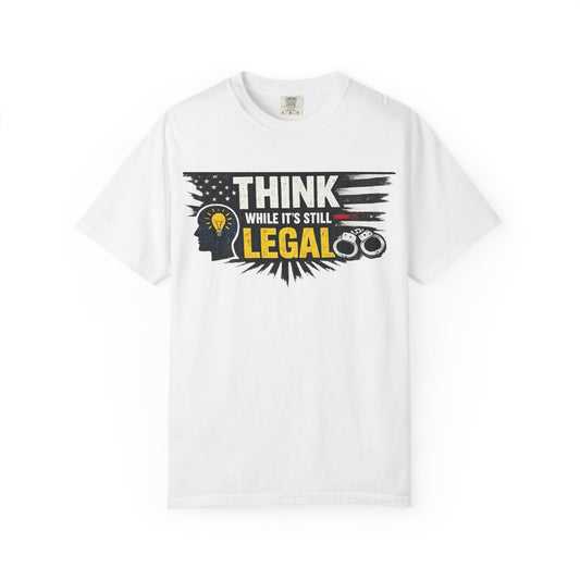 Color: White | The Endangered Species Act (For Your Brain) Unisex Garment-Dyed T-shirt