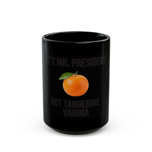"Tangerine Vagina" Black Ceramic Mug