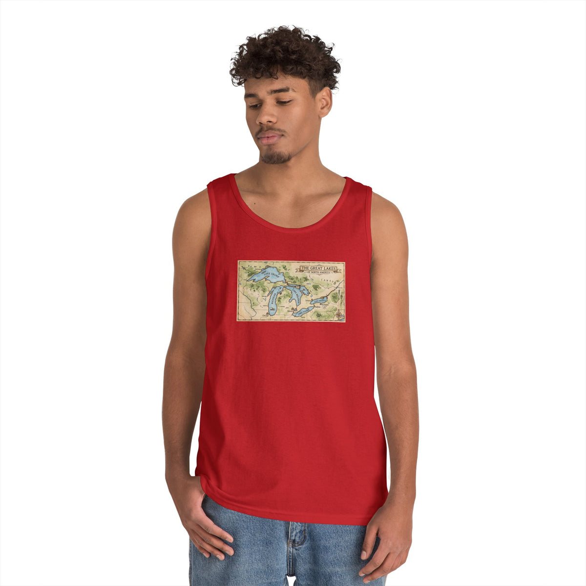 Color: Red | 51st State Great Lakes Tank Top