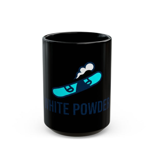 "Snowboard Drug of Choice" Black Ceramic Mug — Graphic