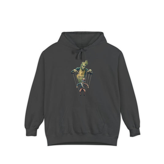 Color: Pepper | Strings Attached | Garment-Dyed Hoodie — AttitudeShirts