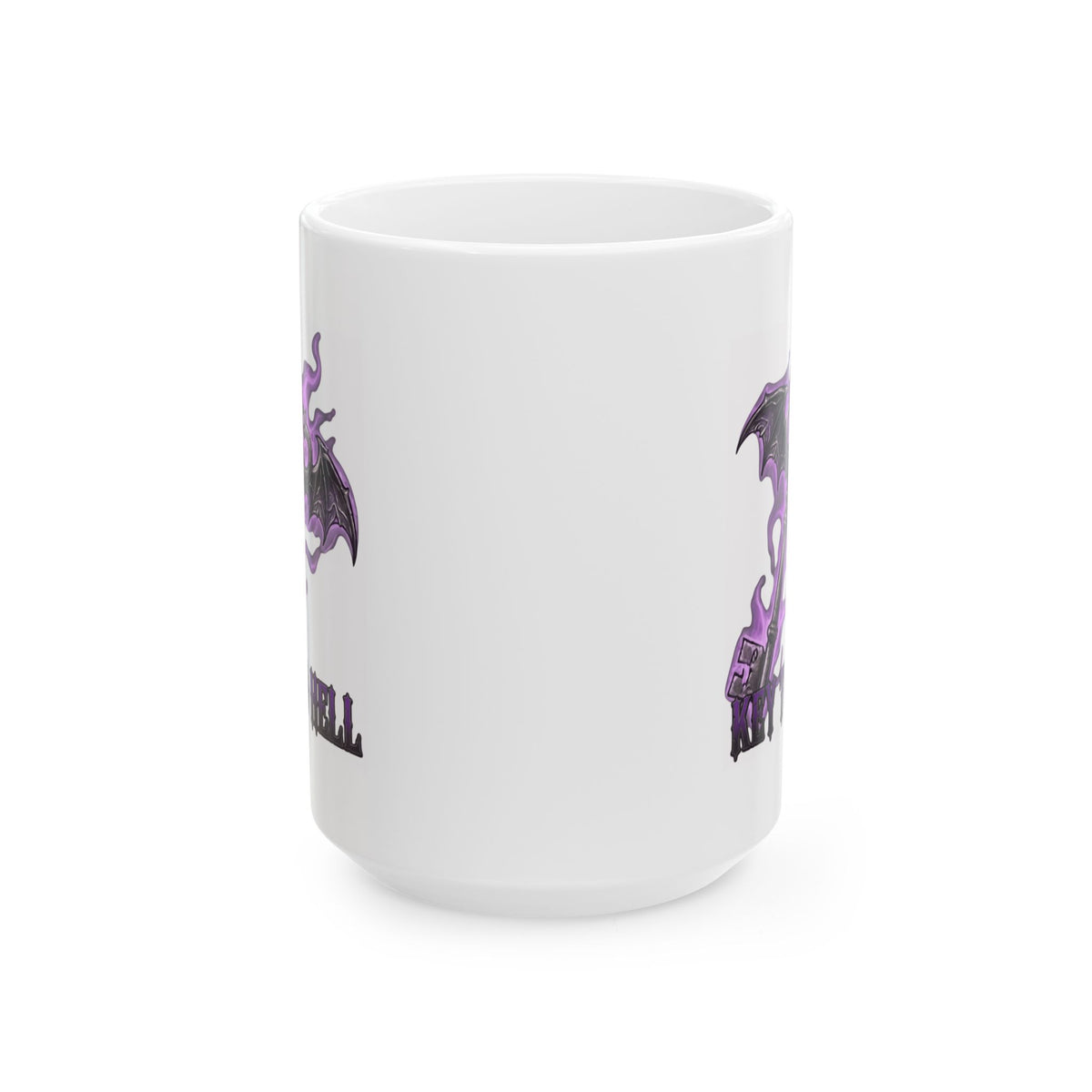 "Skeleton Key" White Ceramic Mug