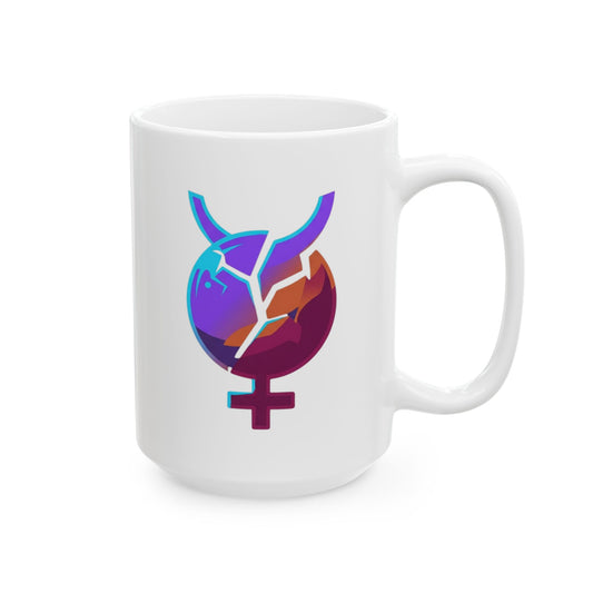 "My Life Is Mercury in Retrograde" White Ceramic Mug — Graphic