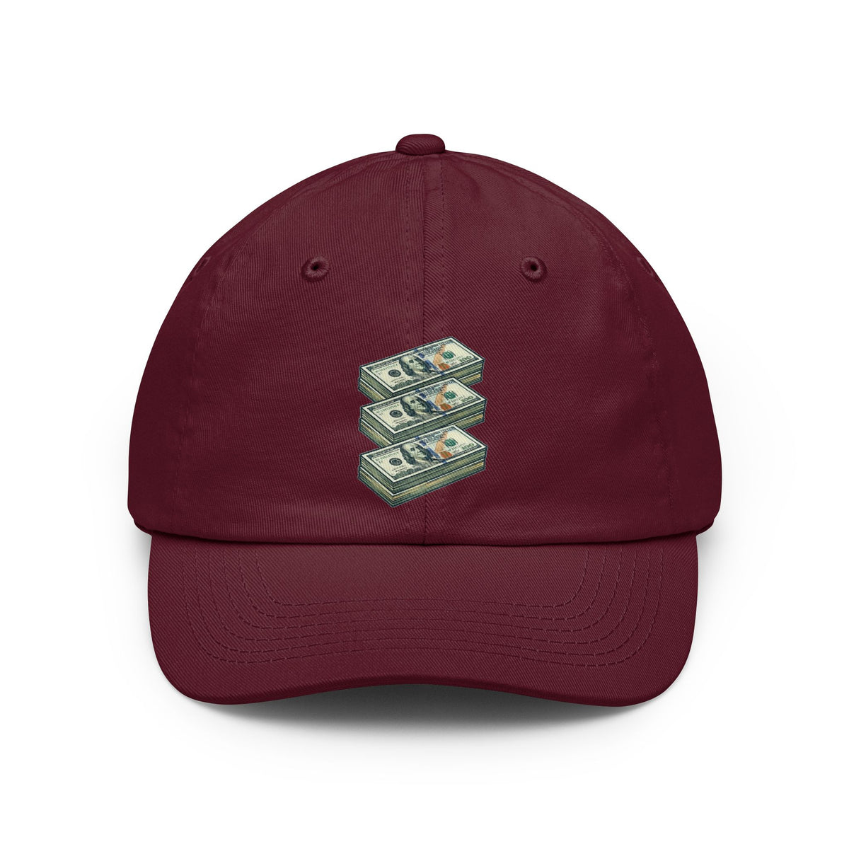 Color: Maroon | 100 Bucks Dad Hat
