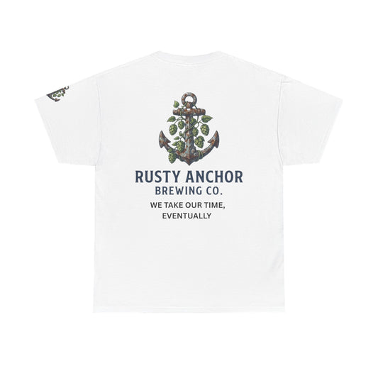 Color: White | Rusty Anchor Brewing Premium Graphic Tee