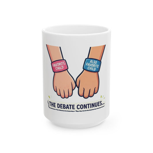 "Grandpa's Favorite" White Ceramic Mug — Graphic
