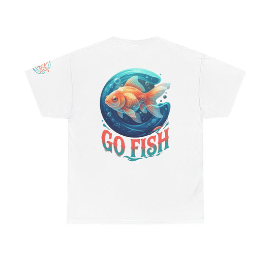 Color: White | Go Fish Premium Graphic Tee