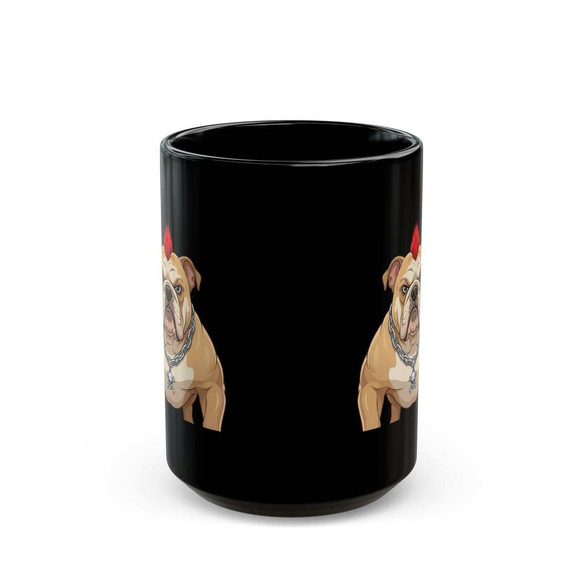 "Bones" Black Ceramic Mug