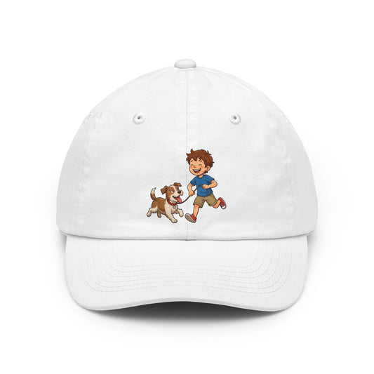 Color: White | A Boy And His Dog Dad Hat