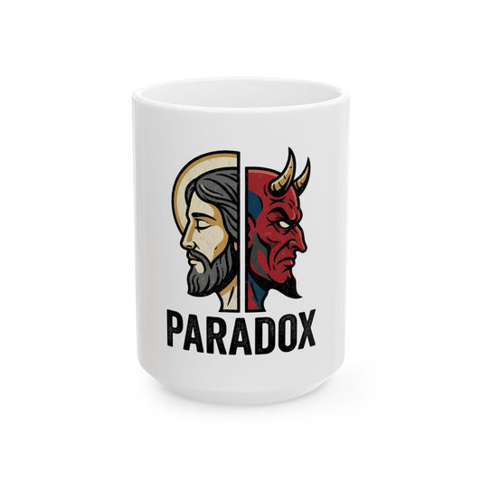 "Paradox" White Ceramic Mug