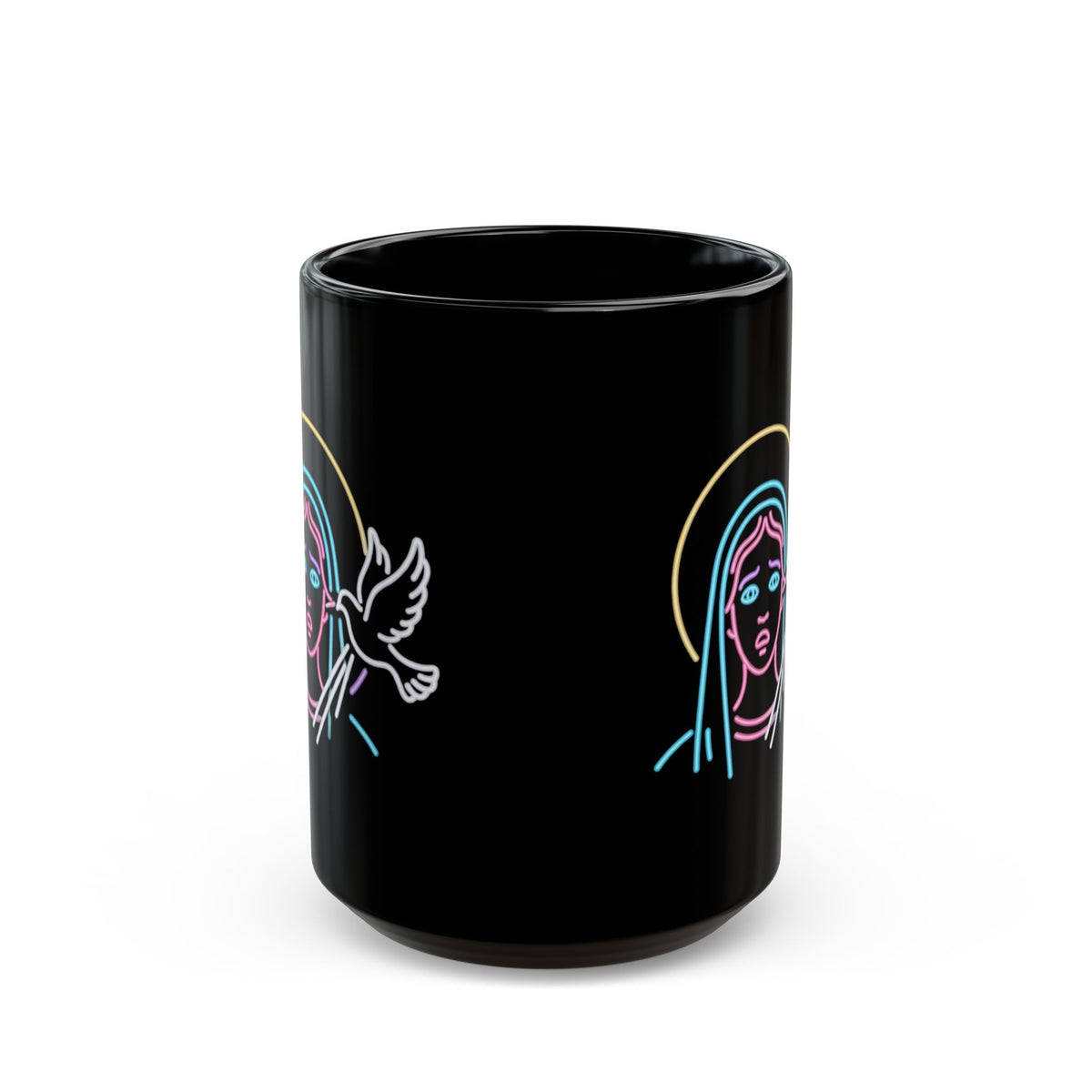 "Good Book Series MILF" Black Ceramic Mug — Graphic