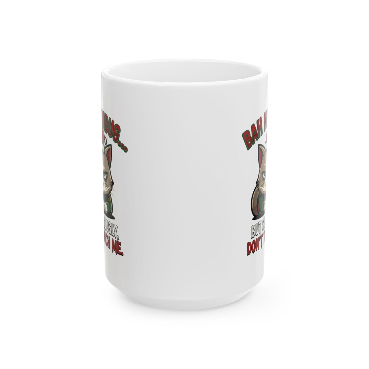 "Bah Humbug" White Ceramic Mug