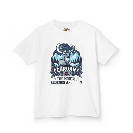 Color: White | February Legend Kids Tee