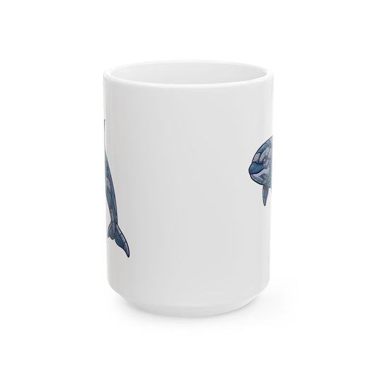 "Killer Whale" White Ceramic Mug