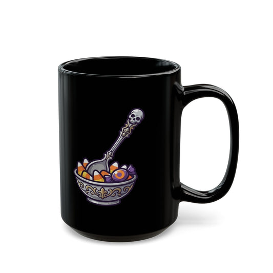 "This Is My Body" Black Ceramic Mug — Graphic