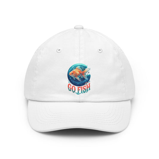 Color: White | Go Fish Dad Hat
