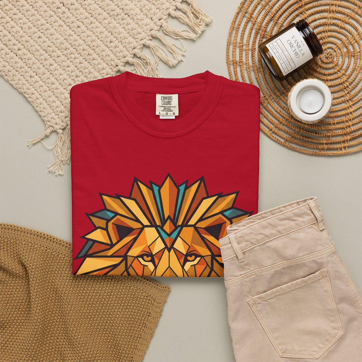 "Leo The Solar Lion" Unisex Garment-Dyed Tee